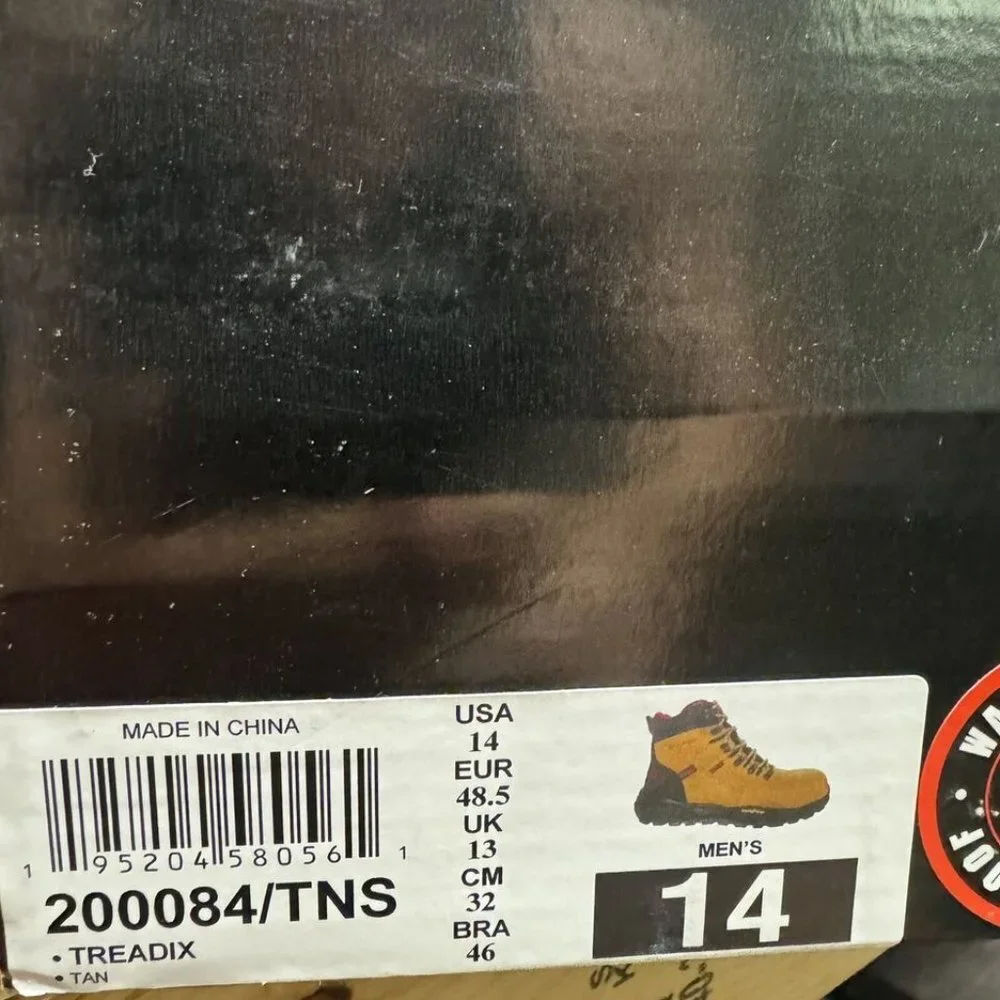 Skechers Mens Treadix Comp Toe Work Boot Brown Size 14 M